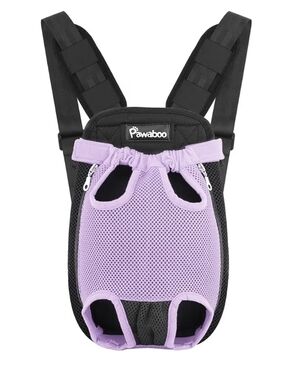 Pawaboo Lavender Mesh Pet/Dog Carrier - Breathable Front